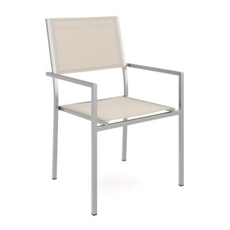 Gartenstuhl ELA Edelstahl weiss - Gratisinserat.ch