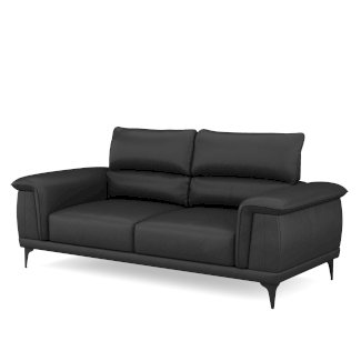 Sofa Leder GAVIN 3-Sitzer schwarz - Gratisinserat.ch