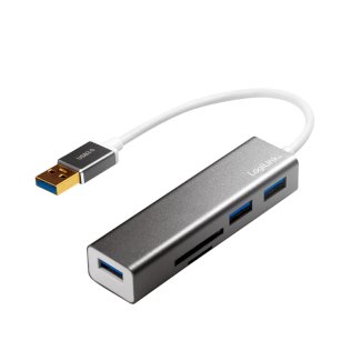 USB Hub mit 3 Ports und Kartenleser