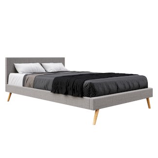 Polsterbett ELVAR 140 x 200 cm grau - Gratisinserat.ch