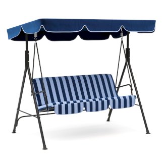 Gartenmöbel Hollywoodschaukel blau/weiss gestreift - Gratisinserat.ch