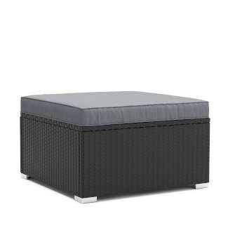 Ottomane KRETA schwarz/anthrazit