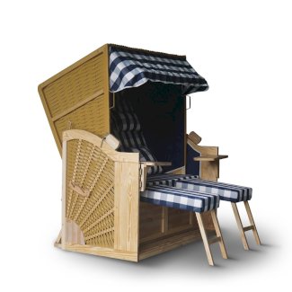 Strandkorb XXL blau/weiss - Gratisinserat.ch