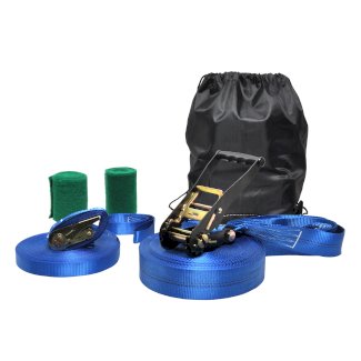 Slack Line 25 m blau