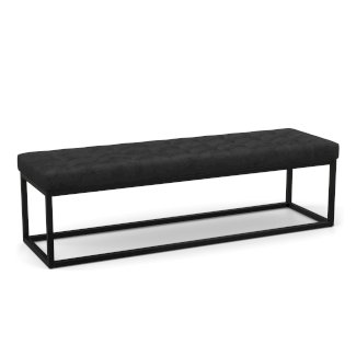 Sitzbank Samt DANIA schwarz