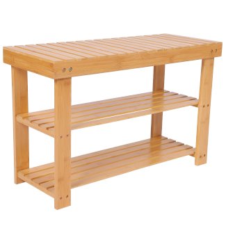 Schuhbank Bambus 70 x 28 x 45 cm