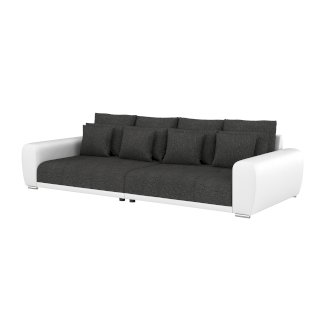Sofa Leder SAM anthrazit/weiss - Gratisinserat.ch