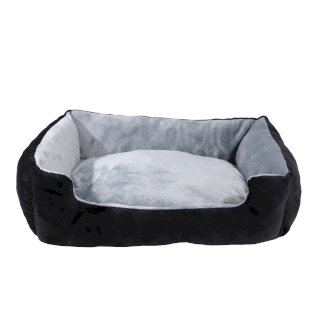 Hundebett NERO S schwarz/grau
