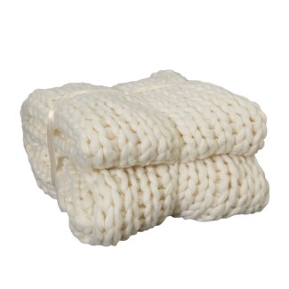 Kuscheldecke Strick 120 x 180 cm creme - Gratisinserat.ch
