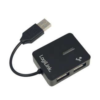 USB Hub 4-port schwarz SMILE