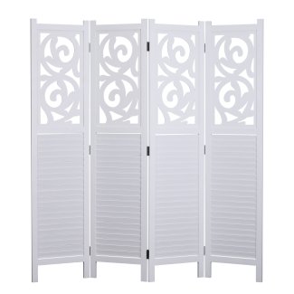 Paravent Ornamente 160 x 170 cm weiss - Gratisinserat.ch