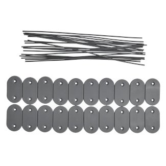 Sichtschutzmatte PVC Befestigungs-Kit 100 Stk. anthrazit - Gratisinserat.ch