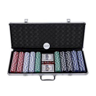 Pokerkoffer mit 500 Chips