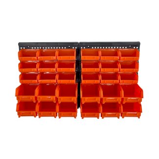 Wandregal mit Stapelboxen 30-teilig - Gratisinserat.ch