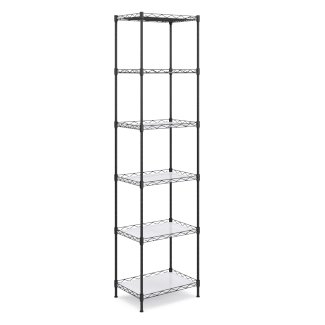 Regal Metall höhenverstellbar 42 x 29 x 160 cm schwarz - Gratisinserat.ch