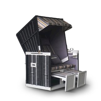 Strandkorb grau/weiss/beige - Gratisinserat.ch