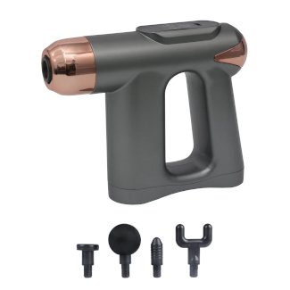 Massagepistole mit Griff grau/gold - Gratisinserat.ch