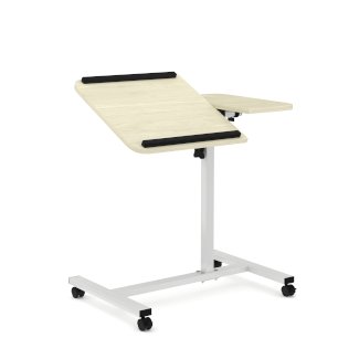 Laptoptisch auf Rollen PALO weiss/hellbraun - Gratisinserat.ch