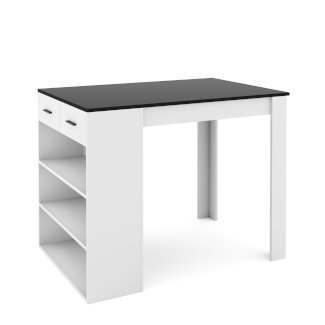 Bartisch MORRISON 100 x 67 x 77 cm weiss/anthrazit - Gratisinserat.ch