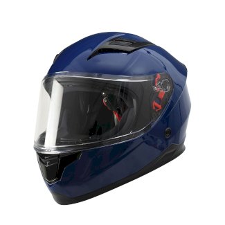 Kinder Motorradhelm blau Grösse 51/52