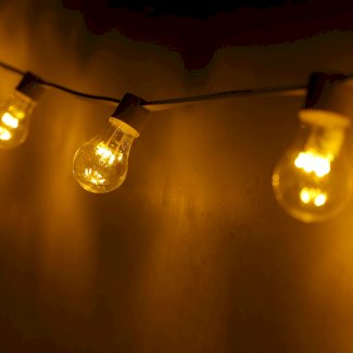 LED Lichterkette Outdoor 10 Glühbirnen warmweiss