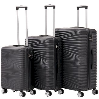 Reisekoffer Hartschalenkoffer NIA 3er Set schwarz