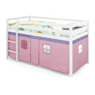 Hochbett BARBY 90 x 200 cm rosa/natur - Gratisinserat.ch