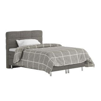 Boxspringbett MIDNIGHT 140 x 200 cm grau