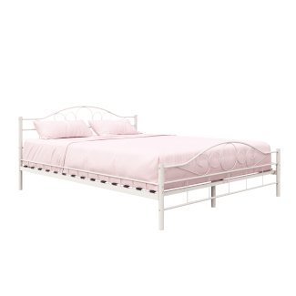 Metallbett AURELIE 160 x 200 cm weiss