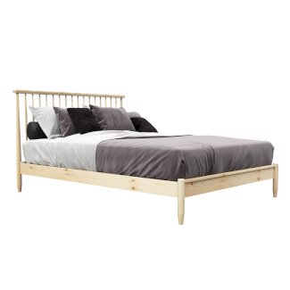 Bett Holz HARPER 140 x 200 cm nature