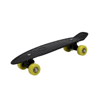 Skateboard schwarz/gelb