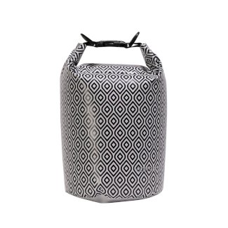 Dry Bag Tasche wasserdicht schwarz/weiss 5L