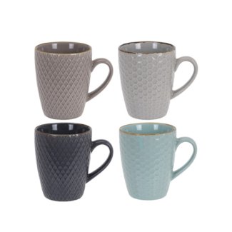 Tasse Keramik 4er Set 300 ml