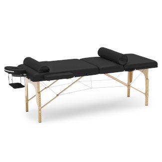 Massageliege 3-Zonen mit Lagerungsrollen schwarz - Gratisinserat.ch