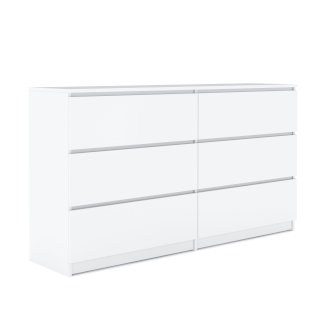 Kommode TALA weiss 6 Schubladen