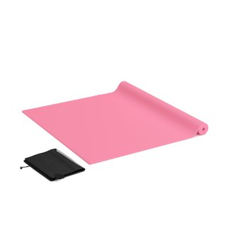 Yogamatte mit Tasche pink 173 x 61 x 0.5 cm