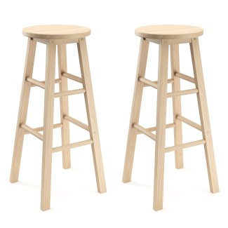 Barhocker Holz NORBERT 73 cm 2er Set natur - Gratisinserat.ch