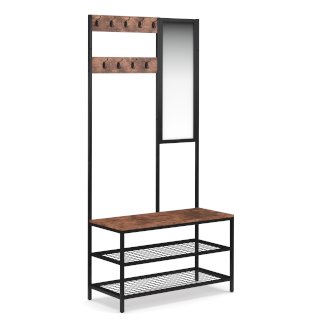 Kleiderständer Garderobe mit Spiegel Vintage BONITA