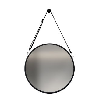 Wandspiegel Vintage schwarz 50 cm