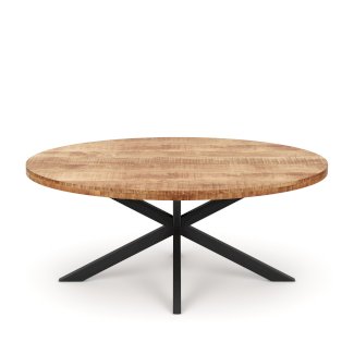 Esstisch Holz MAYLA oval 160 x 80 cm
