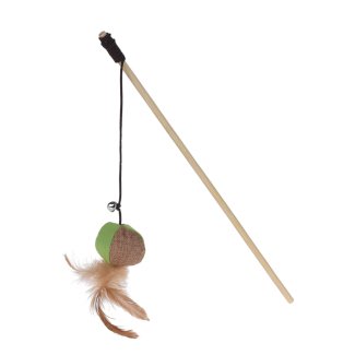 Katzenspielzeug Angel mit Glocke 40 cm