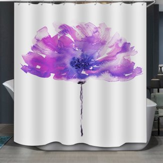 Duschvorhang 180 x 200 cm Blüte