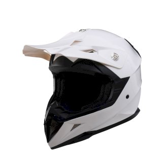 Kinder Mountainbike Motorradhelm Grösse 49/50 weiss