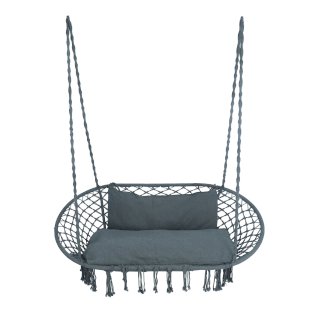 Doppel Hängesessel mit Kissen anthrazit - Gratisinserat.ch