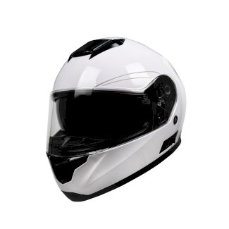 Motorrad Integralhelm mit Sonnenvisier weiss Grösse 59/60