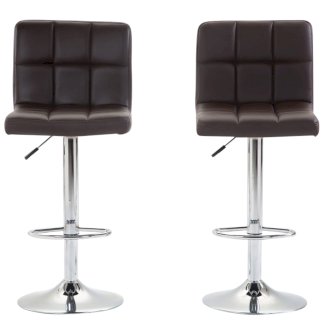 Barhocker LIMA 2er Set braun