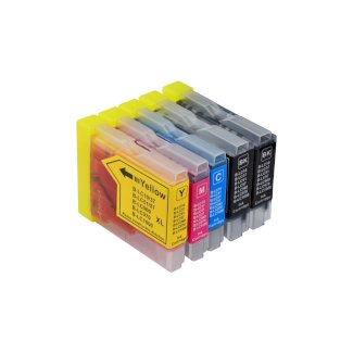 Tintenpatronen Set kompatibel mit Brother LC-970 / LC-1000