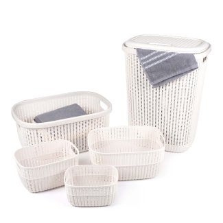 Wäschekorb 5er Set beige