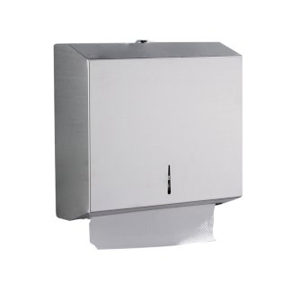 Papierhandtuchspender Edelstahl 28 x 25.5 x 10 cm