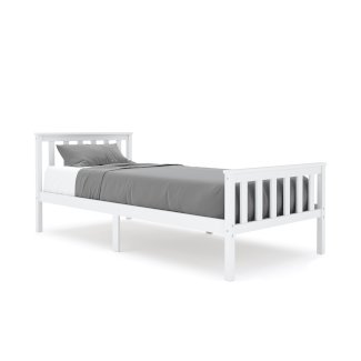 Bett Holz EMILY 90 x 200 cm weiss
